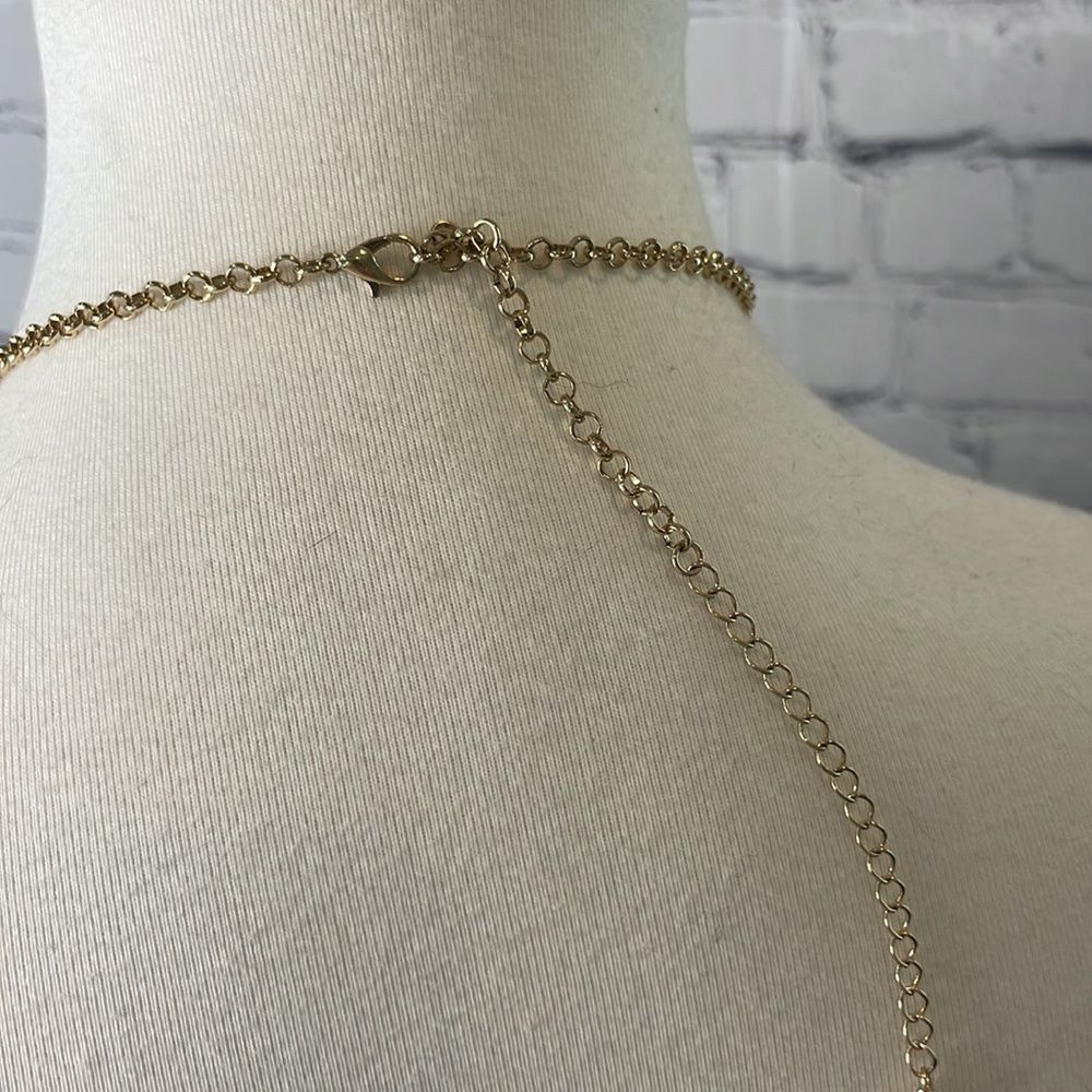 Gold Statement Necklace - Picture 3 of 3